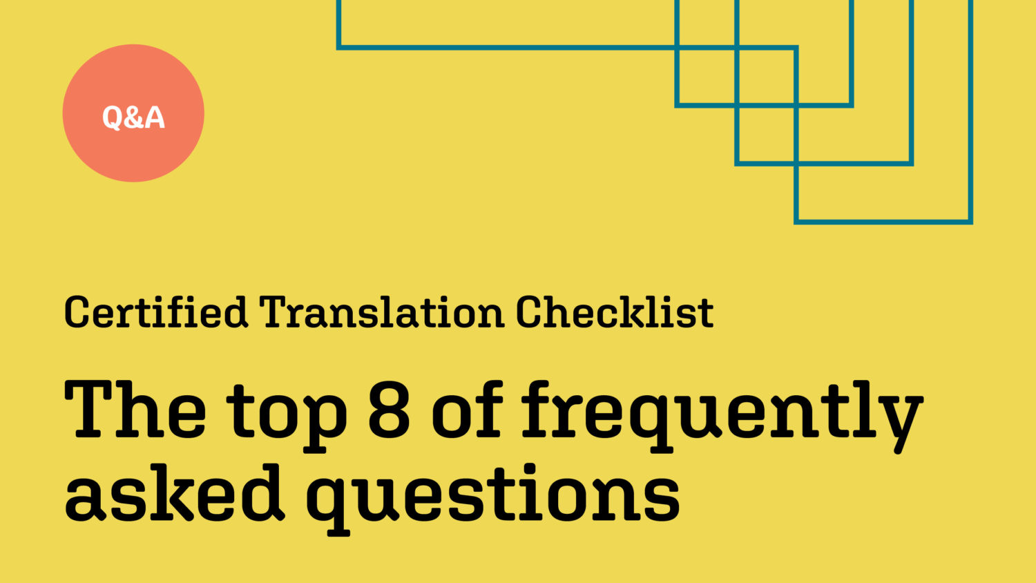 Certified Translation Checklist