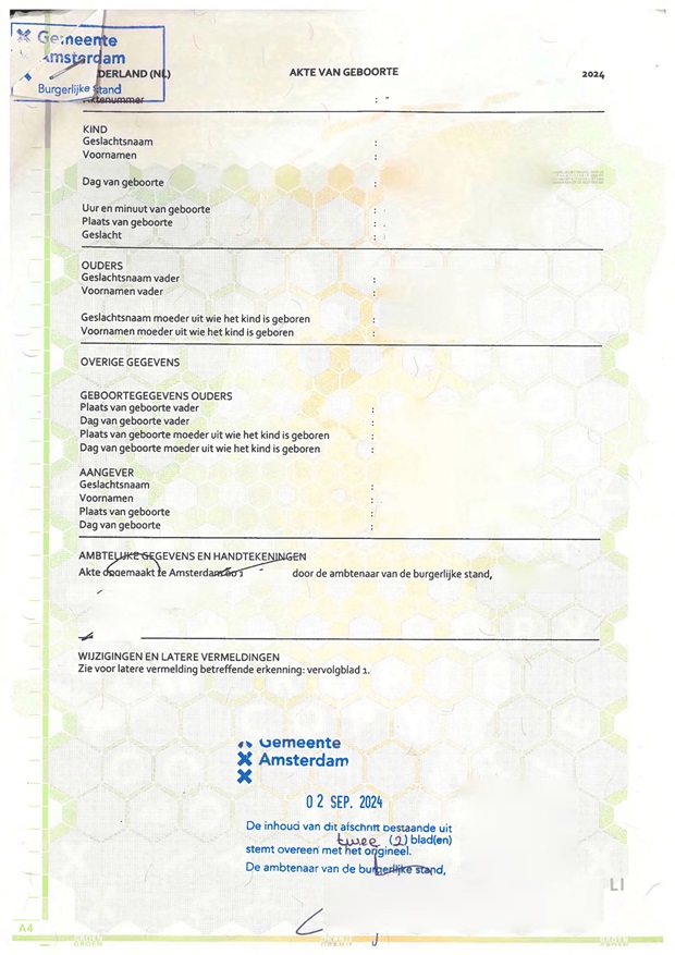 Dutch Birth certificate_blog